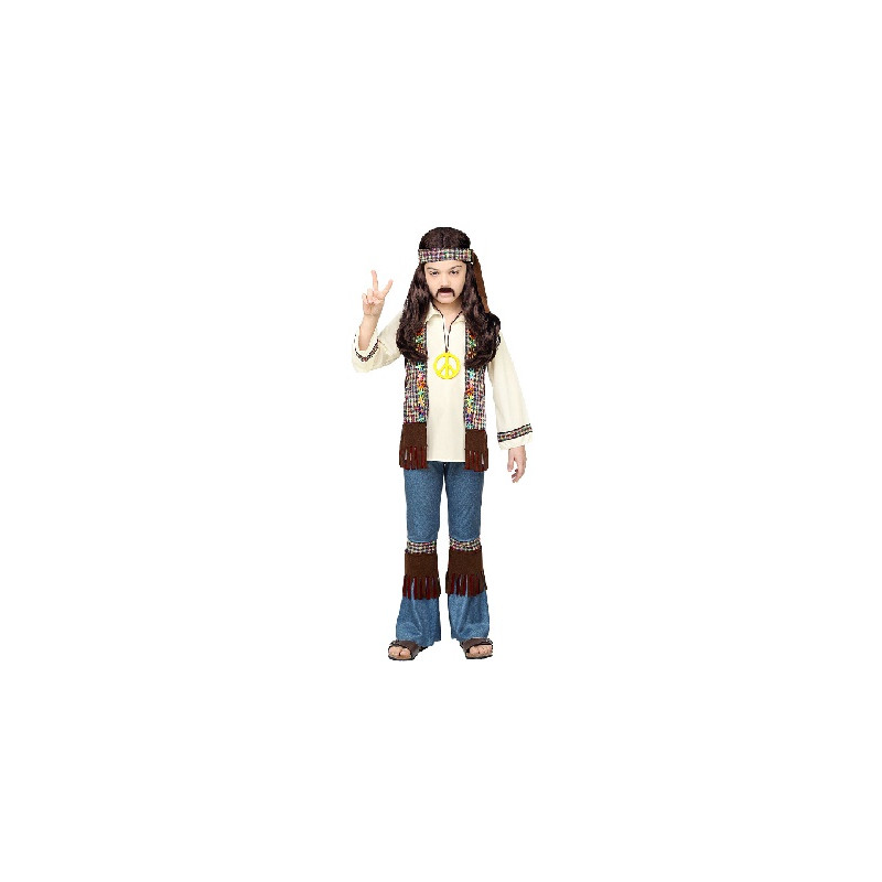 Costume HIPPIE - Tg L 11/13 anni 158 cm