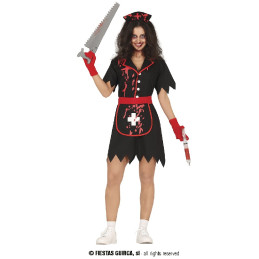 Costume INFERMIERA ZOMBI - Tg L 46/48
