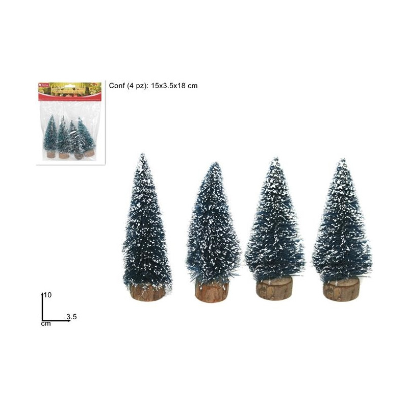 Alberi Medi per presepe 10 cm (cf. 4 pz)