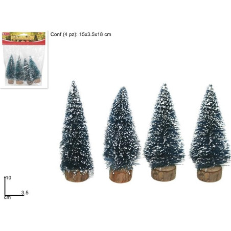 Alberi Medi per presepe 10 cm (cf. 4 pz)