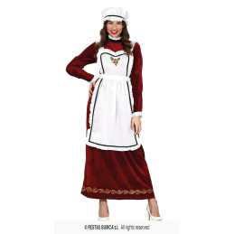 Costume NONNA MAMMA NATALE - Tg L 46/48