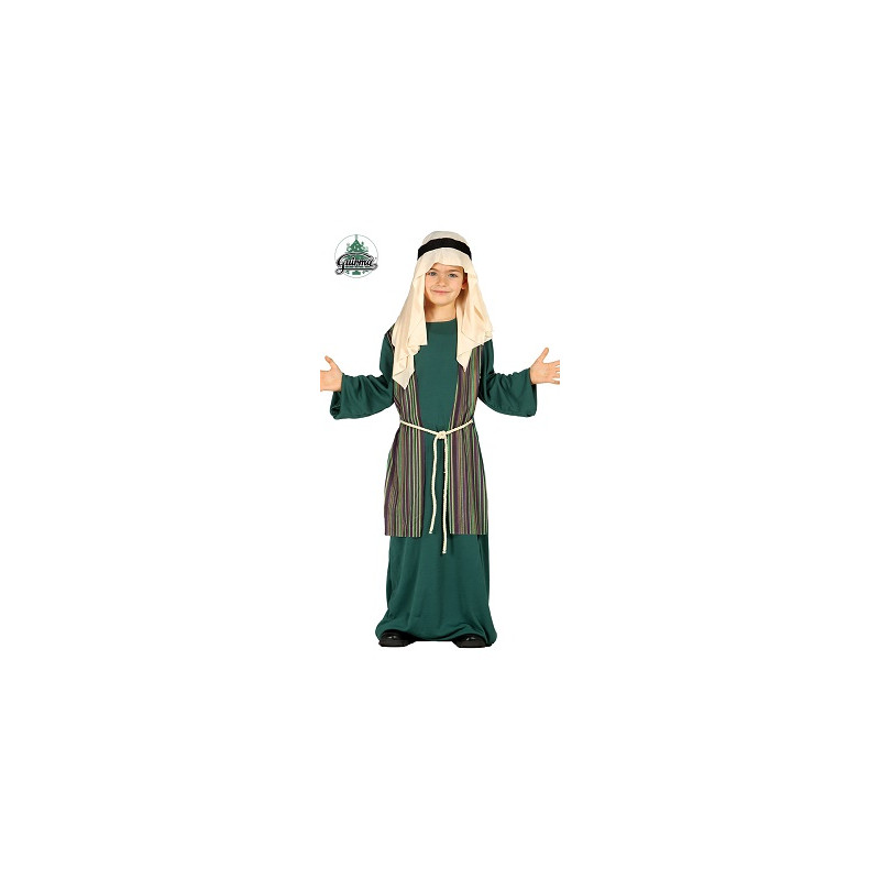 Costume PASTORE Verde - Tg 3/4 anni
