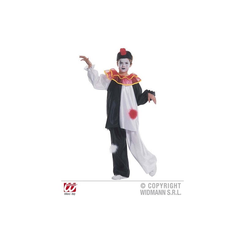 Costume PIERROT - Tg S 5/7 anni 128 cm