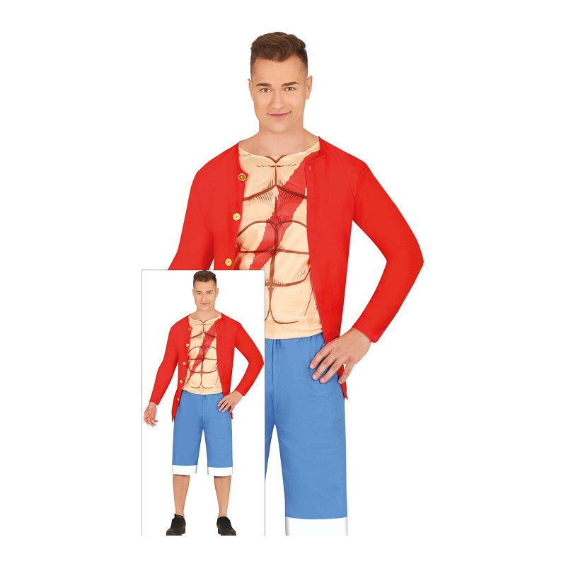 Costume PIRATA RUFY ONEPIECE - Tg L 52/54