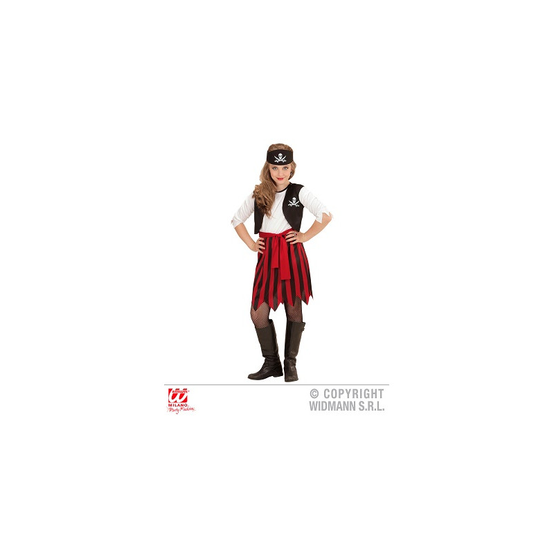 Costume PIRATESSA - Tg S 5/7 anni 128 cm