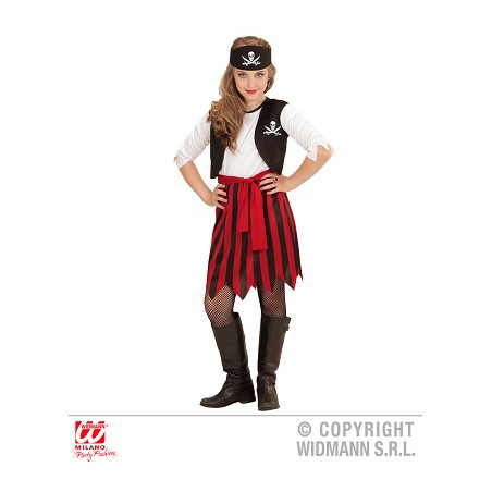 Costume PIRATESSA - Tg S 5/7 anni 128 cm