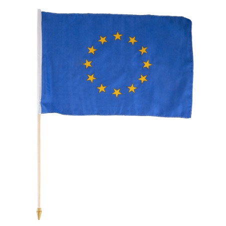 Bandiera 30x45 EUROPA con asta