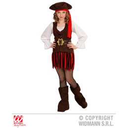 Costume PIRATESSA dei CARAIBI - Tg L 11/13 anni 158 cm