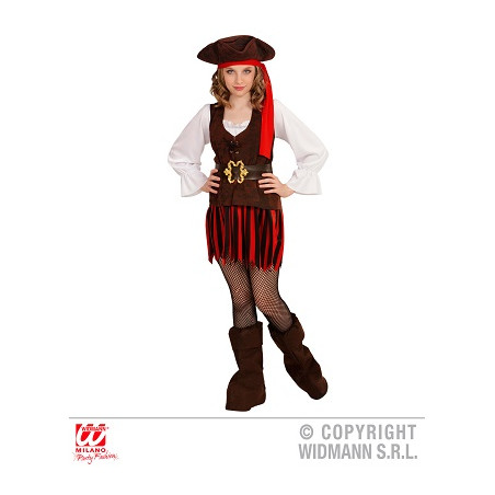 Costume PIRATESSA dei CARAIBI - Tg L 11/13 anni 158 cm