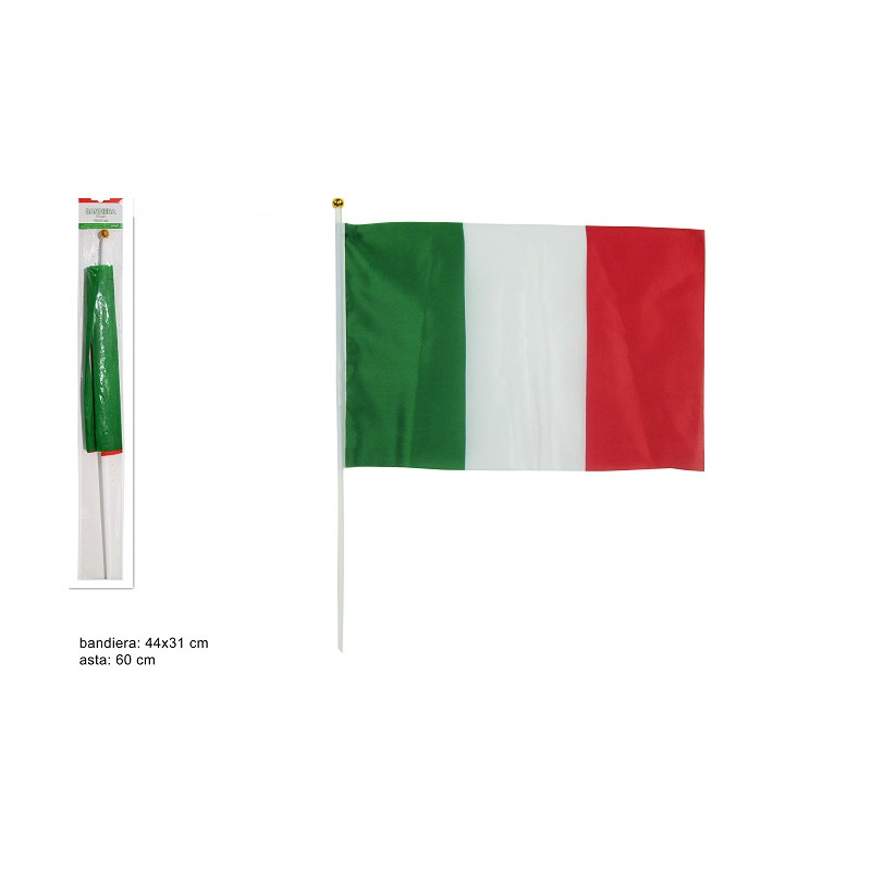 Bandiera 30x45 ITALIA con asta