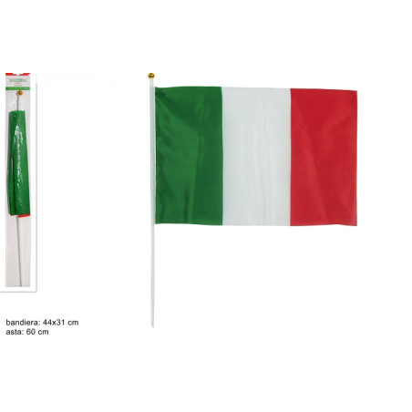 Bandiera 30x45 ITALIA con asta