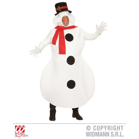 Costume PUPAZZO NEVE OLAF 3D - Tg M/L 50/54