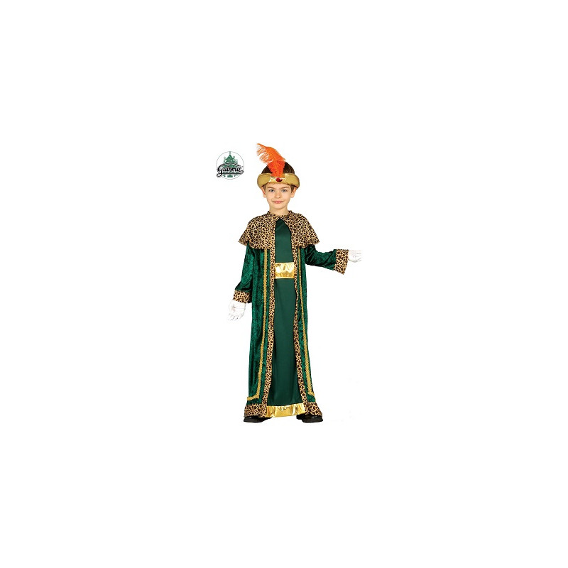Costume RE MAGIO Verde - Tg 5/6 anni