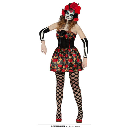 Costume SCHELETRO DIA DE LOS MUERTOS - Tg L 46/48