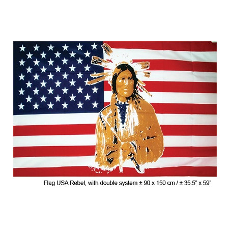 Bandiera 90x150 AMERICA con Indiano
