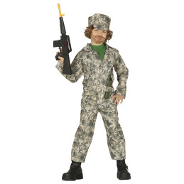 Costume SOLDATO MILITARE - Tg 7/9 anni