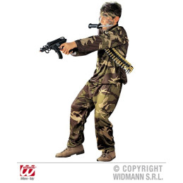 Costume SOLDATO MILITARE -Tg L 11/13 anni 158 cm