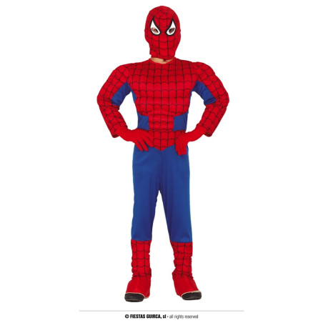 Costume SPIDERMAN con Muscoli - Tg 10/12 anni