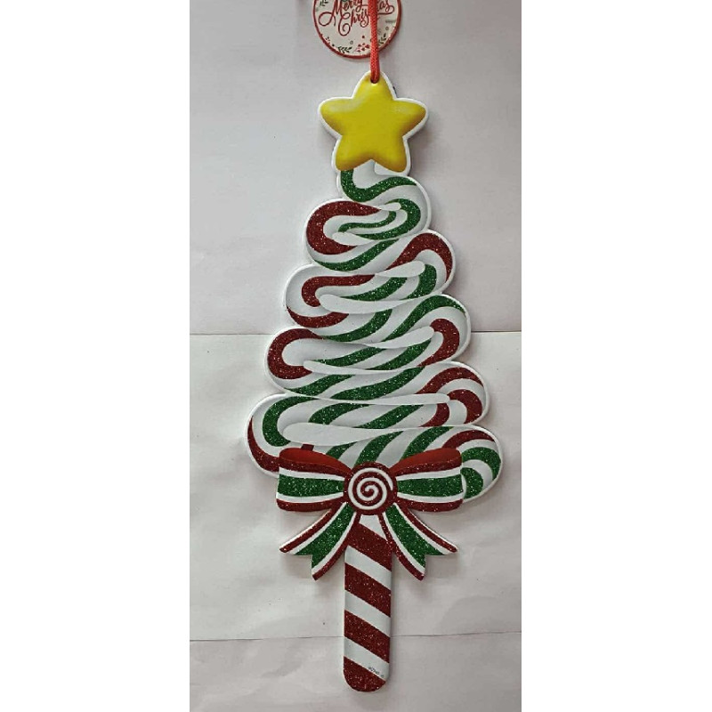 Albero di Natale da appendere 50 cm - 2 col ass