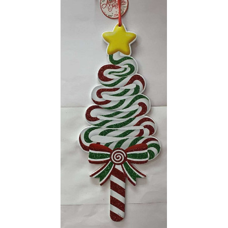 Albero di Natale da appendere 50 cm - 2 col ass