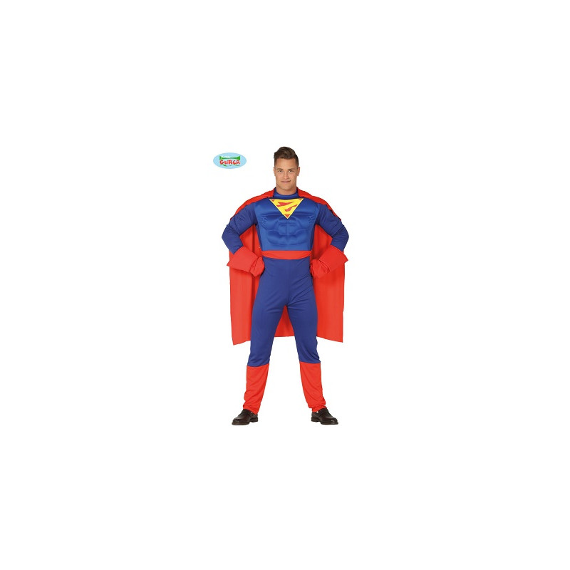 Costume SUPERMAN con Muscoli - Tg L 52/54