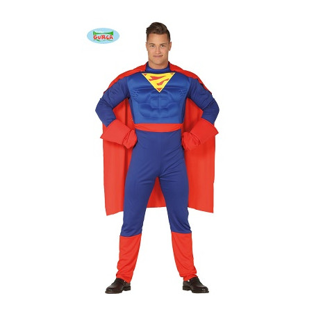 Costume SUPERMAN con Muscoli - Tg L 52/54