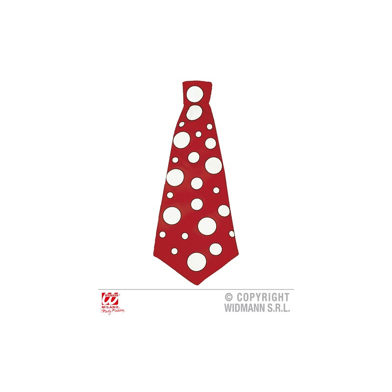 Cravatta Clown Maxi Rossa