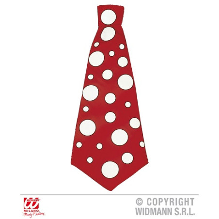 Cravatta Clown Maxi Rossa