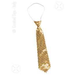 Cravatta Oro in Pajlettes