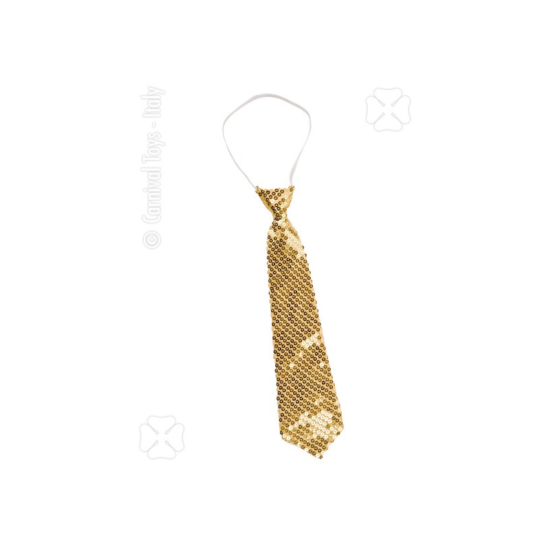Cravatta Oro in Pajlettes