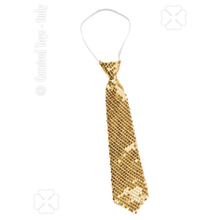 Cravatta Oro in Pajlettes