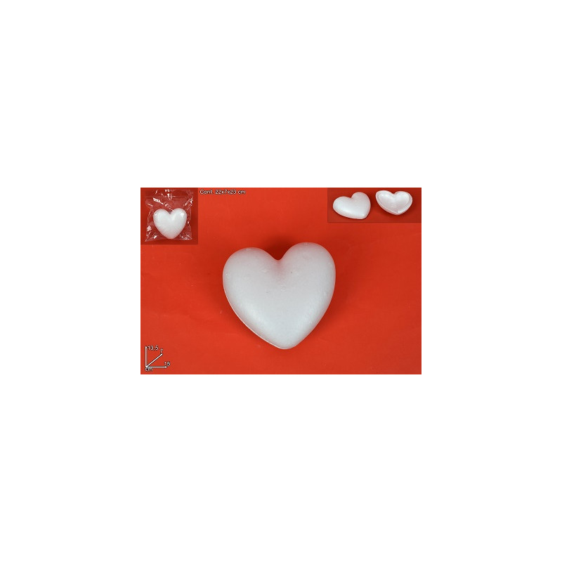 CUORE in polistirolo 15 cm