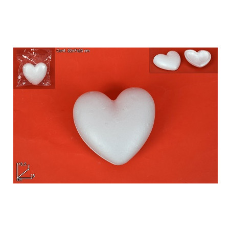 CUORE in polistirolo 15 cm