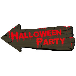 Decorazione Scritta Halloween Party 50 cm