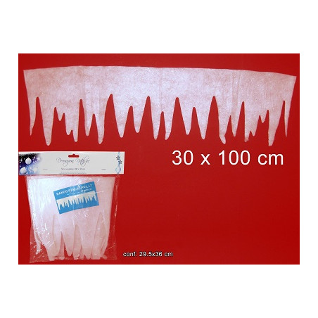 Decorazione Stalattiti Ovatta 30x110 cm