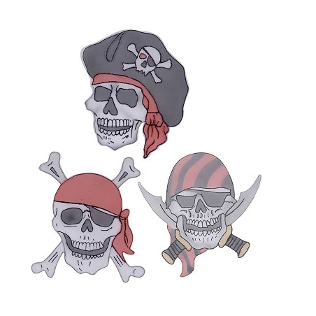 Decoro Pirata Teschio in stoffa 50x50