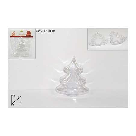 ALBERO in Plastica Trasparente 10 cm