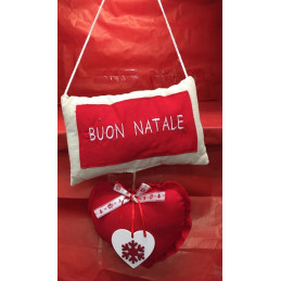 Dietroporta Cuscino Buon Natale 35x25x7,5cm