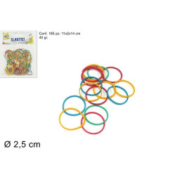 Elastici 165 pezzi diam 2,5 cm