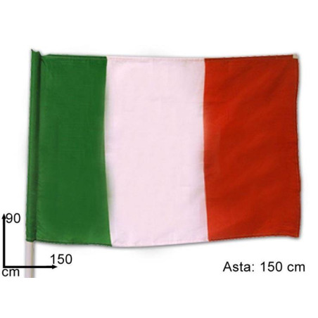 Bandiera 90x150 ITALIA con asta