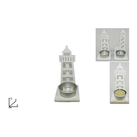 Faro Portatealight in legno - 2 mod ass