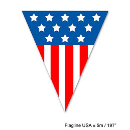 Festone 10 Bandiere AMERICA 5 mt