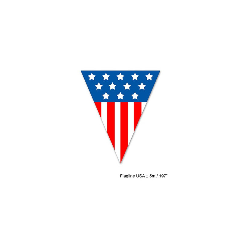 Festone 10 Bandiere AMERICA 5 mt
