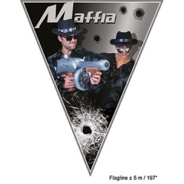 Festone 10 Bandiere GANGSTER 5 mt