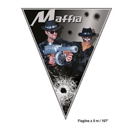 Festone 10 Bandiere GANGSTER 5 mt