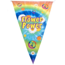 Festone 10 Bandiere HIPPIE 5 mt