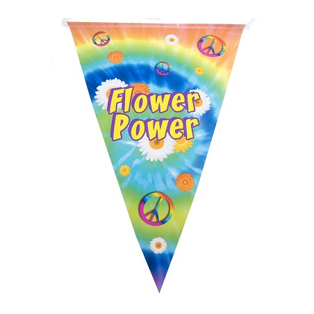 Festone 10 Bandiere HIPPIE 5 mt