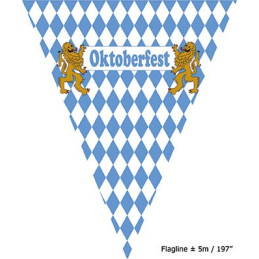 Festone 10 Bandiere OKTOBERFEST 5 mt