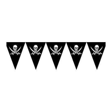 Festone 10 Bandiere PIRATA 5 mt