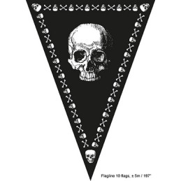 Festone 10 Bandiere PIRATA 5 mt